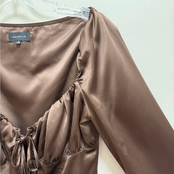 Majorelle Waldorf Top in Chocolate Brown Size M - Picture 5 of 8